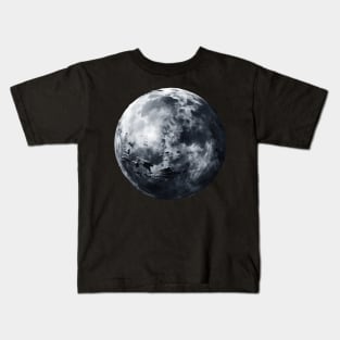 Celestial Full Moon, Night Sky Stars Astronomy Art Kids T-Shirt